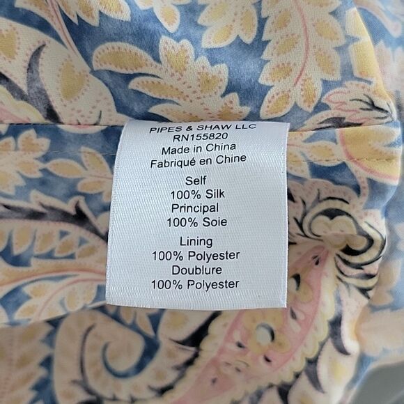 NWOT Veronica Beard Arienne Paisley Silk Halter Top - Picture 10 of 10